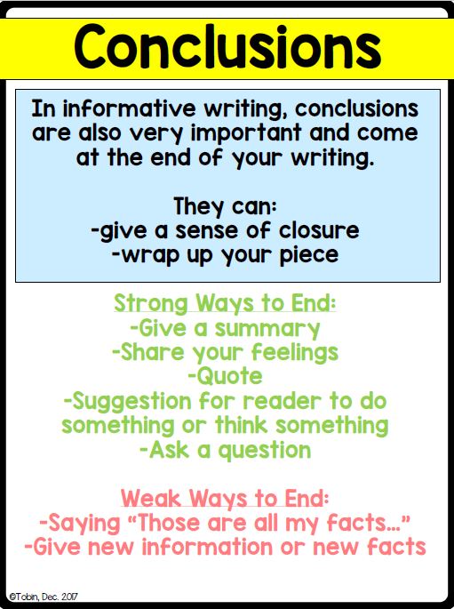 writing a strong conclusion